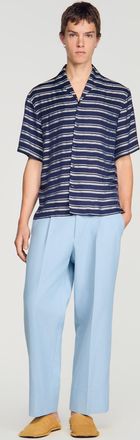 Sandro Striped boat neck shirt