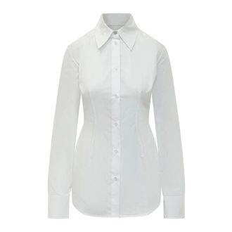 Sportmax Sportmax, Shirts, female, White, Size: XL Classic Collar Shirt