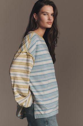 Pilcro Long-Sleeve Boyfriend Tee