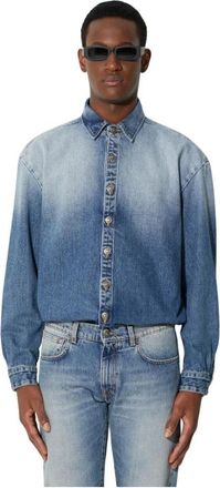 424 Denim Shirts - Heren - Spijkeroverhemden - Blauw - L - Denim - Overhemden
