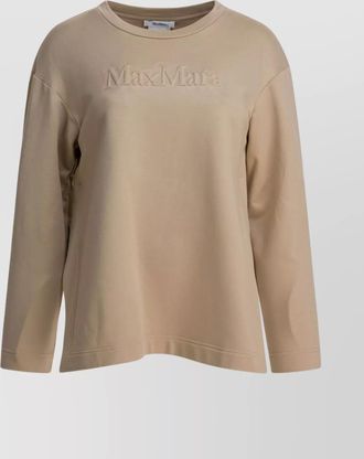 Max Mara cotton and silk long sleeve top