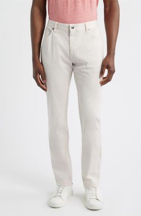 Johnnie-O Atlas Garment Dye Stretch Chinos in Stone at Nordstrom, Size 33 X 32