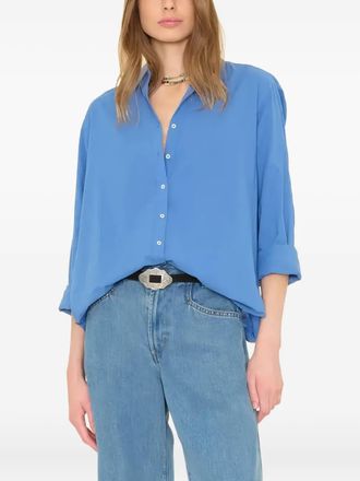 Xirena Blouse met lange mouwen - Blauw
