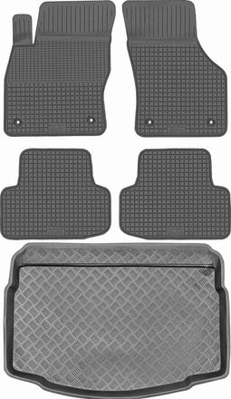 OEM Juego De Alfombrillas De Goma Para Coche Y Maletero Para Volkswagen Golf Vii Hatchback (2012-2020)