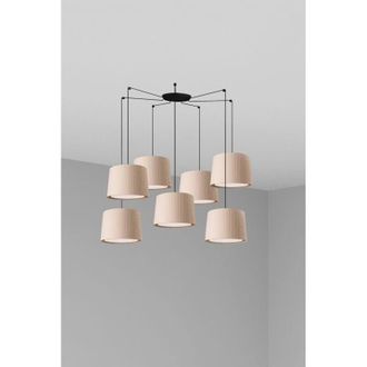 Faro Barcelona Faro Samba Suspensi&oacute;n Suspensi&oacute;n Negro,beige L&aacute;mpara Colgante 7 Luces