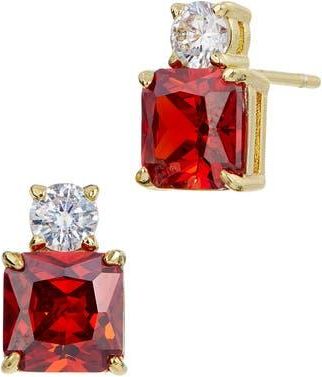 Savvy Cie Jewels Cubic Zirconia Birthstone Stud Earrings in January at Nordstrom Rack