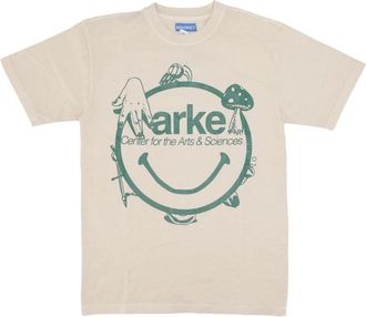 Market Smiley Arts Tee Sand Heren T-Shirt - Heren - T-shirts - Beige - L - Katoen - Tops