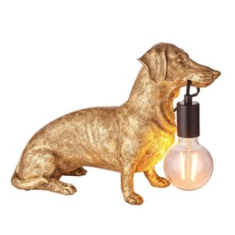 Netlighting Modica Table Lamp Vintage Gold Paint Matt Black
