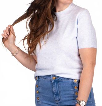 Pinch Design Lush And Light Sweater Tee In Blue