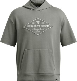 Under Armour Mens Relaxed Fit Drop Shoulder Hooded Sweatshirt in Green - Size X-Large