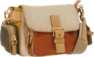 Prada Pre-owned Cross Body Bags, female, Multicolor, Size: ONE SIZE Pre-owned Nylon Cross Body Bag