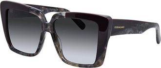 Ferragamo Womens 1060S 55Mm Sunglasses