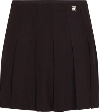 Givenchy Mini-plooirok - Bruin