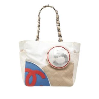 Chanel Pre-owned Tote Bags, female, White, Size: ONE SIZE Pre-owned Canvas Tote