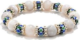 Eye Candy Los Angeles Mens Liam Stretch Bracelet with Golden Spacers at Nordstrom Rack