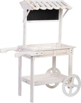 Wanderlust Deco Carro Expositor-estanter&iacute;a De Madera 90x44x125h Cm