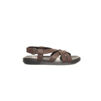 Cerruti Brown Cowhide Men Mens Sandal