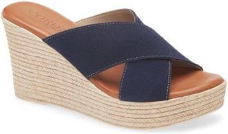 Cordani Braylin Espadrille Wedge Sandal in Blue Suede at Nordstrom, Size 8.5Us