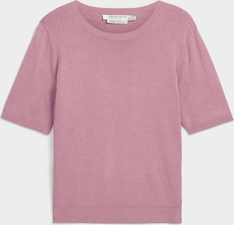 Contemporaine Womens Lightweight short-sleeve sweater