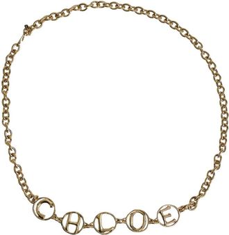 Chlo&eacute; Script Jewelry Belt - Dames - Kettingen - Geel - ONE Size - Accessoires