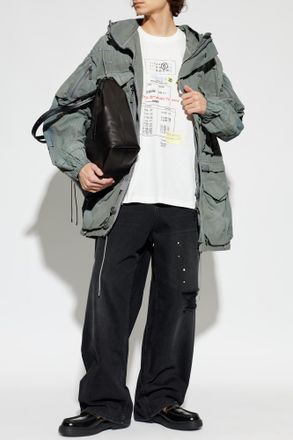 Maison Margiela T-shirt With Print, Mens, Grey