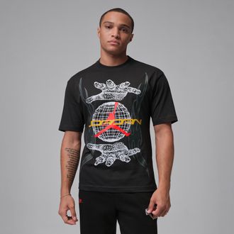 Nike Jordan Mens Jordan Graphic Shirt in Black | IQ0786-045