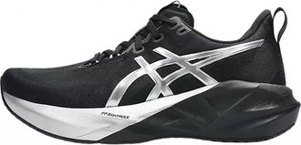 Asics Womens Novablast 5 Running Shoes In Platinum/black