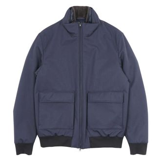 Herno Bomber Jackets, male, Blue, Size: M Bomber Jacket