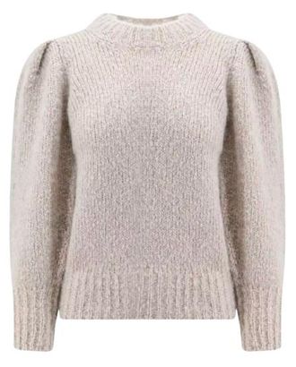 Isabel Marant Beige Robin Drop Shoulder Cashmere Blend Jumper Size S