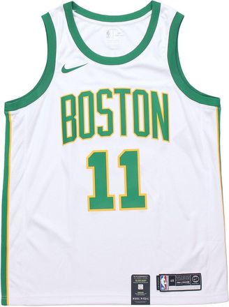 Nike NBA 18-19 Kyrie Irving Basketball Jersey White Green AJ4596-101