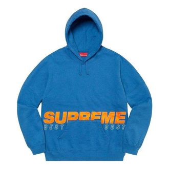SUPREME Best Of The Best Hoodie Blue Orange SUP-FW20-111