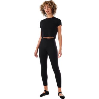 Tavi High Waisted Pocket 7/8 Legging in Ebony at Nordstrom, Size Xx-Large