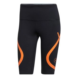 adidas (WMNS) adidas by Stella McCartney TruePace Short Running Tights Asia Sizing Black Orange HB6082