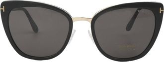 Tom Ford Simona Smoke Cat Eye Ladies Sunglasses FT0717 01A 57
