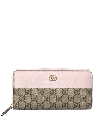Gucci Gg Marmont Leather Zip Around Wallet