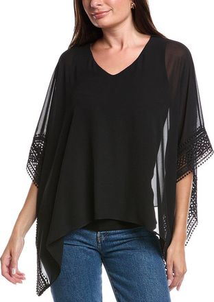 Joseph Ribkoff Lace Trim Poncho Top