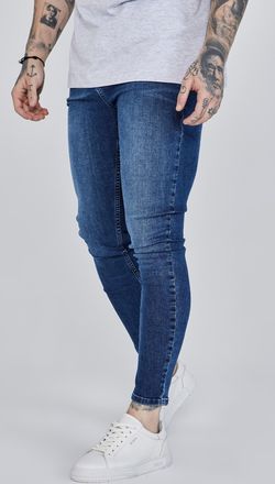 Siksilk Jeans skinny azules para hombre SikSilk 28