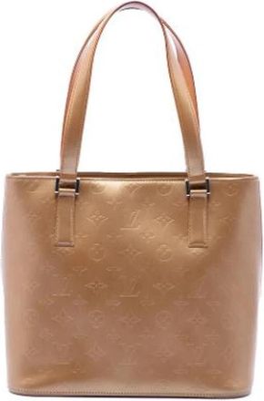 Louis Vuitton Pre-owned Stockton - Dames - Vintage Schoudertas - Geel - ONE Size - Leer - Vintage