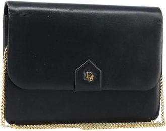 Dior Pre-owned Cross Body Bags, female, Black, Size: ONE SIZE Pre-owned Vintage Shoulder Bag