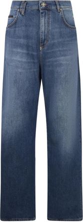 Philipp Plein Beach Boy Fit Jeans Basic - Heren - Regular Fit Jeans - Blauw - W32 - Katoen - Jeans