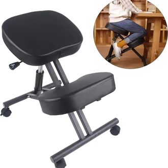 OEM Silla Ergon&oacute;mica Para Arrodillarse, Construcci&oacute;n Resistente, Altura Regulable, Color Negro