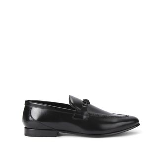 Kurt Geiger Mens Leather Alton Brush Off Loafers - Black - Size UK 7