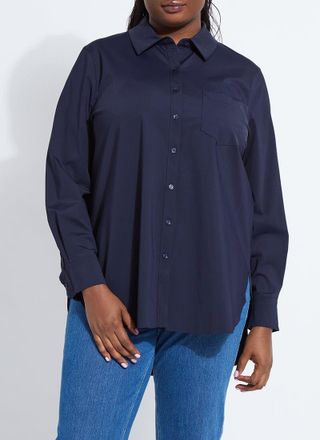 Lyss&eacute; Schiffer Button Down Curvy