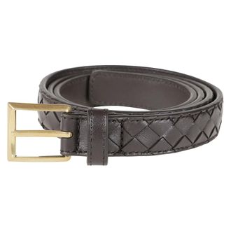 Bottega Veneta Solo Belt - Accessories - Mujer - Marr&oacute;n - 80 CM