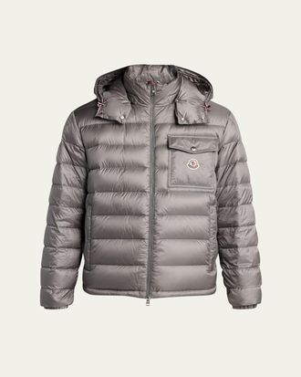 Moncler Mens Hood Logo Puffer Jacket