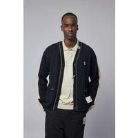 Miharayasuhiro Combined Knit Cardigan