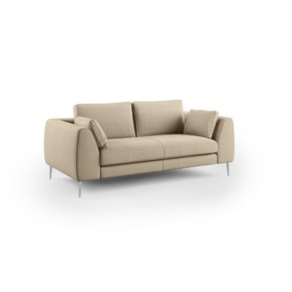 Divani.Store Divani.store - Plano Sof&aacute; Moderno En Microfibra T&eacute;cnica Desmontable 196 Cm Beige