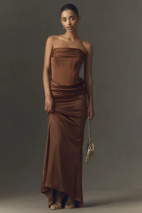 Mare Mare Odette Strapless Corset Maxi Dress