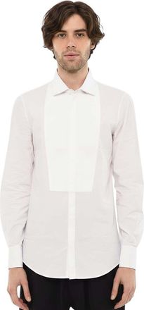 Dsquared2 White Slim Tuxedo Shirt