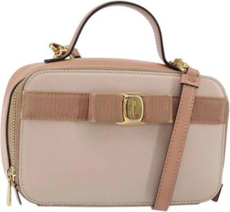 Ferragamo Pre-owned Cross Body Bags, female, Pink, Size: ONE SIZE Pre-owned Cross Body Bag